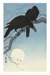 Ape with Insect and Matsuki Heikichi, C. 1900-30, Japanese Woodcut-Ohara Koson-Framed Art Print