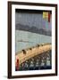 Ohashi, Sudden Shower at Atake by Ando Hiroshige-Stefano Bianchetti-Framed Giclee Print