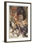 Ohe! Ohe! Horrible dragon, O swallow me not! Spare the life of poor Loge!', 1910-Arthur Rackham-Framed Giclee Print