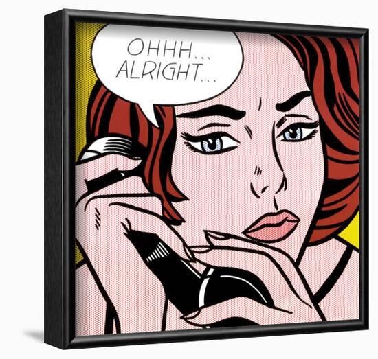 Ohhh...Alright..., 1964-Roy Lichtenstein-Framed Art Print