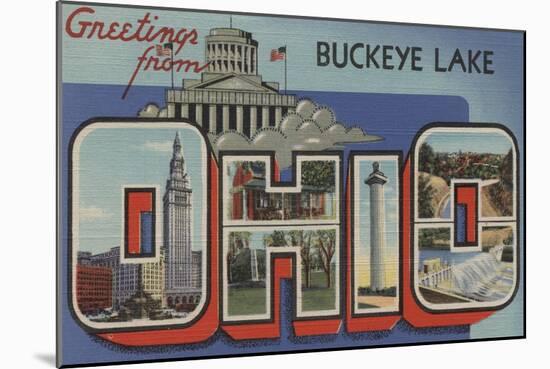 Ohio - Buckeye Lake-Lantern Press-Mounted Art Print