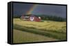 Ohio Farm Rainbow-Galloimages Online-Framed Stretched Canvas