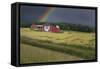 Ohio Farm Rainbow-Galloimages Online-Framed Stretched Canvas