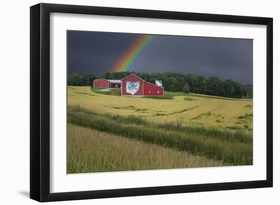 Ohio Farm Rainbow-Galloimages Online-Framed Photographic Print