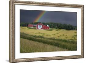 Ohio Farm Rainbow-Galloimages Online-Framed Photographic Print