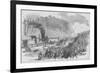 Ohio Regiment on Train Ambushed by Confederates in Vienna Virginal-Frank Leslie-Framed Art Print