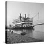 Ohio River Boat Moored at Dock on the Ohio River-Walker Evans-Stretched Canvas