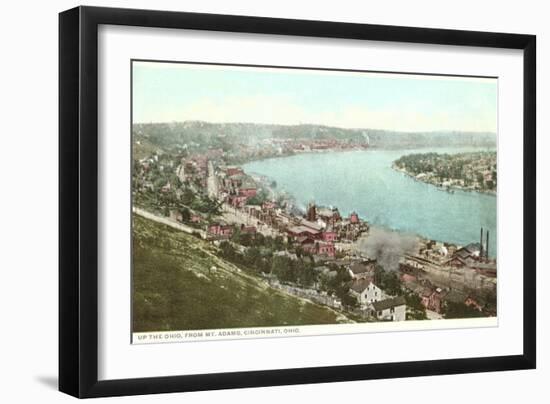 Ohio River, Cincinnati, Ohio-null-Framed Art Print