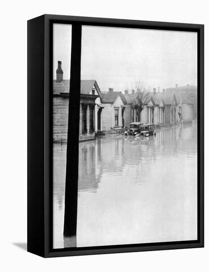 Ohio River Flood, 1937-Science Source-Framed Stretched Canvas