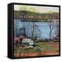 "Ohio River in April," April 15, 1961-John Clymer-Framed Stretched Canvas