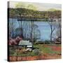 "Ohio River in April," April 15, 1961-John Clymer-Stretched Canvas