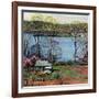 "Ohio River in April," April 15, 1961-John Clymer-Framed Giclee Print