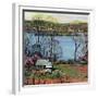 "Ohio River in April," April 15, 1961-John Clymer-Framed Giclee Print