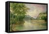 Ohio River Near Marietta, 1855-Pratt-Framed Stretched Canvas