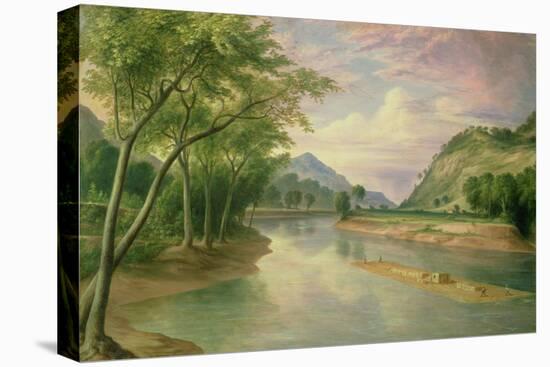 Ohio River Near Marietta, 1855-Pratt-Stretched Canvas