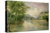 Ohio River Near Marietta, 1855-Pratt-Stretched Canvas