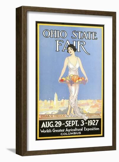 Ohio State Fair Poster, Columbus-null-Framed Art Print