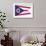 Ohio State Flag - Letterpress-Lantern Press-Framed Art Print displayed on a wall