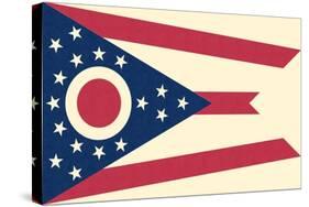 Ohio State Flag-Lantern Press-Stretched Canvas