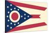 Ohio State Flag-Lantern Press-Stretched Canvas