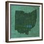 Ohio State Words-David Bowman-Framed Giclee Print