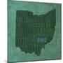 Ohio State Words-David Bowman-Mounted Giclee Print