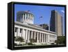 Ohio Statehouse, Columbus, Ohio, United States of America, North America-Richard Cummins-Framed Stretched Canvas