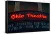 Ohio Theater marquee theater sign advertising Columbus Symphony Orchestra in downtown Columbus, OH-null-Framed Stretched Canvas