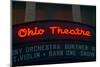 Ohio Theater marquee theater sign advertising Columbus Symphony Orchestra in downtown Columbus, OH-null-Mounted Photographic Print