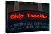 Ohio Theater marquee theater sign advertising Columbus Symphony Orchestra in downtown Columbus, OH-null-Stretched Canvas