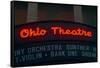 Ohio Theater marquee theater sign advertising Columbus Symphony Orchestra in downtown Columbus, OH-null-Framed Stretched Canvas