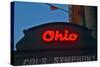 Ohio Theater marquee theater sign advertising Columbus Symphony Orchestra in downtown Columbus, OH-null-Stretched Canvas