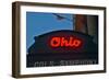 Ohio Theater marquee theater sign advertising Columbus Symphony Orchestra in downtown Columbus, OH-null-Framed Photographic Print