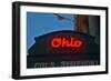 Ohio Theater marquee theater sign advertising Columbus Symphony Orchestra in downtown Columbus, OH-null-Framed Photographic Print