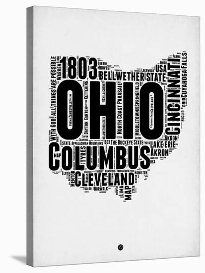 Ohio Word Cloud 2-NaxArt-Stretched Canvas