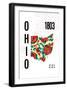 Ohio-J Hill Design-Framed Giclee Print