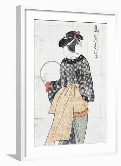 Ohisa from Takashima Teahouse-null-Framed Giclee Print