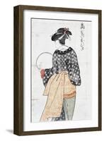 Ohisa from Takashima Teahouse-null-Framed Giclee Print