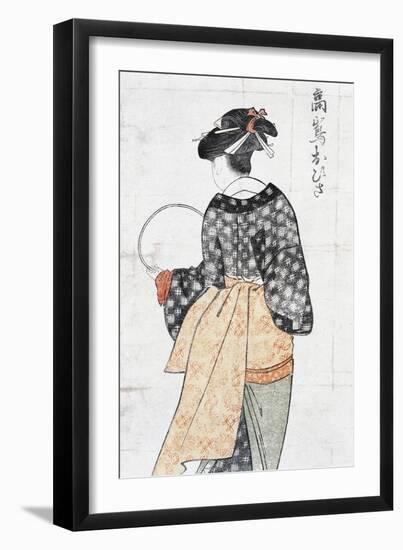 Ohisa from Takashima Teahouse-null-Framed Premium Giclee Print