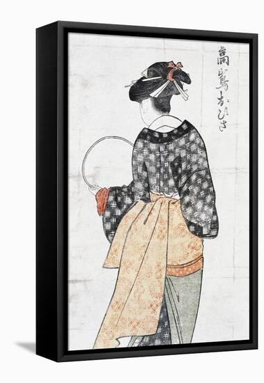 Ohisa from Takashima Teahouse-null-Framed Stretched Canvas