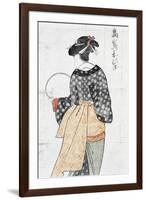 Ohisa from Takashima Teahouse-null-Framed Giclee Print