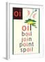 OI in Oil-null-Framed Art Print