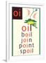 OI in Oil-null-Framed Art Print