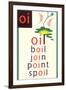 OI in Oil-null-Framed Art Print