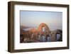 Oia Castle at Sunrise - Santorini Island Greece-Netfalls-Framed Photographic Print