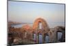 Oia Castle at Sunrise - Santorini Island Greece-Netfalls-Mounted Photographic Print