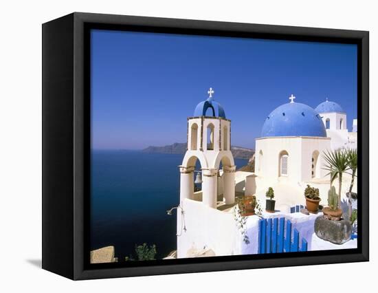 Oia (Ia), Island of Santorini (Thira), Cyclades Islands, Aegean, Greek Islands, Greece, Europe-Sergio Pitamitz-Framed Stretched Canvas