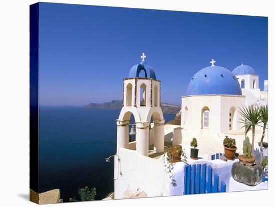 Oia (Ia), Island of Santorini (Thira), Cyclades Islands, Aegean, Greek Islands, Greece, Europe-Sergio Pitamitz-Stretched Canvas