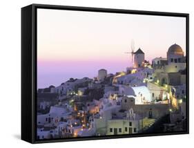 Oia (Ia), Island of Santorini (Thira), Cyclades Islands,Aegean, Greek Islands, Greece, Europe-Sergio Pitamitz-Framed Stretched Canvas