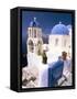 Oia (Ia), Island of Santorini (Thira), Cyclades Islands, Aegean, Greek Islands, Greece, Europe-Sergio Pitamitz-Framed Stretched Canvas